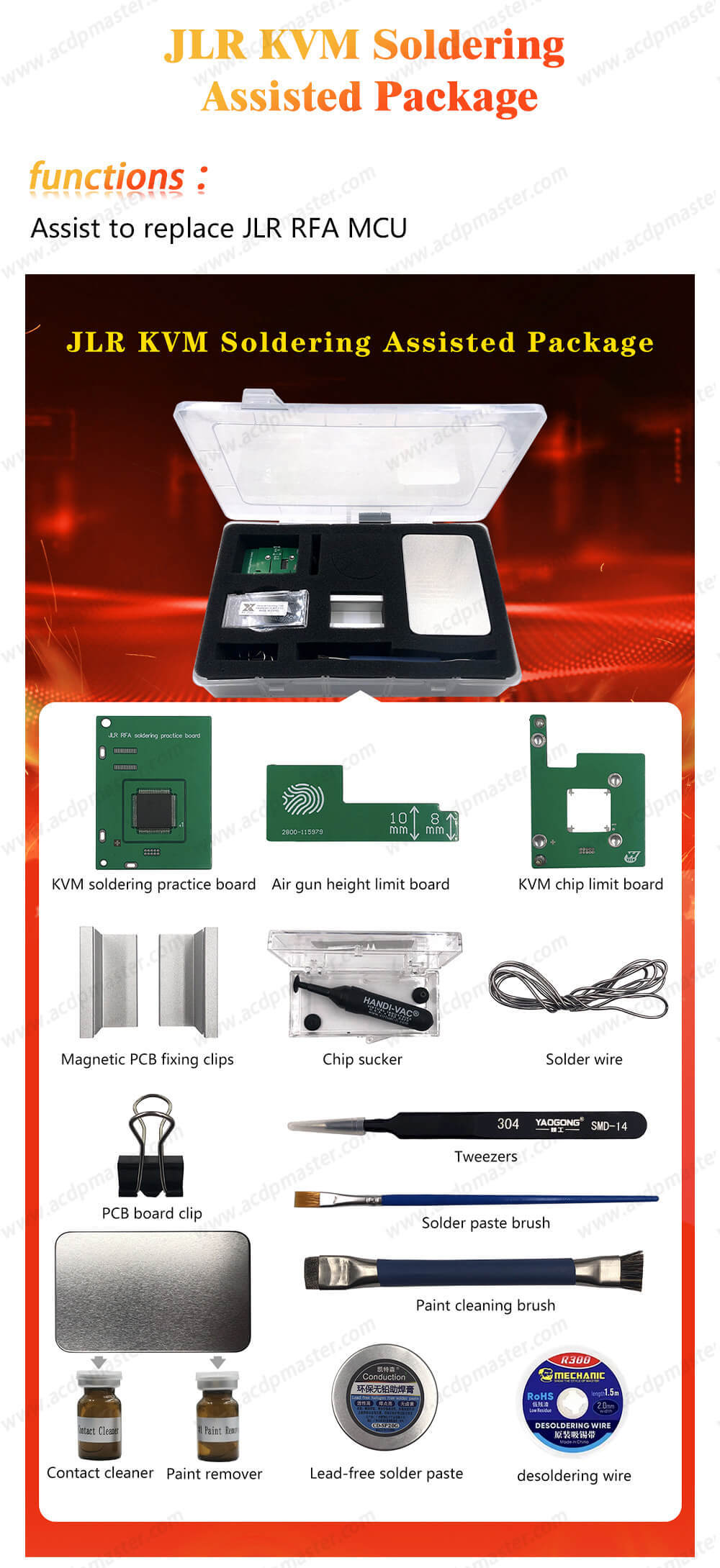 YH Auxiliary Tool for Auto ECU Repair, Soldering, Bench Test, Remote Frequency Tester