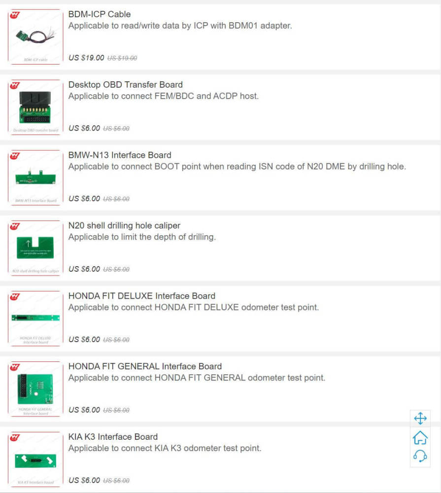 YH ACDP Accessories