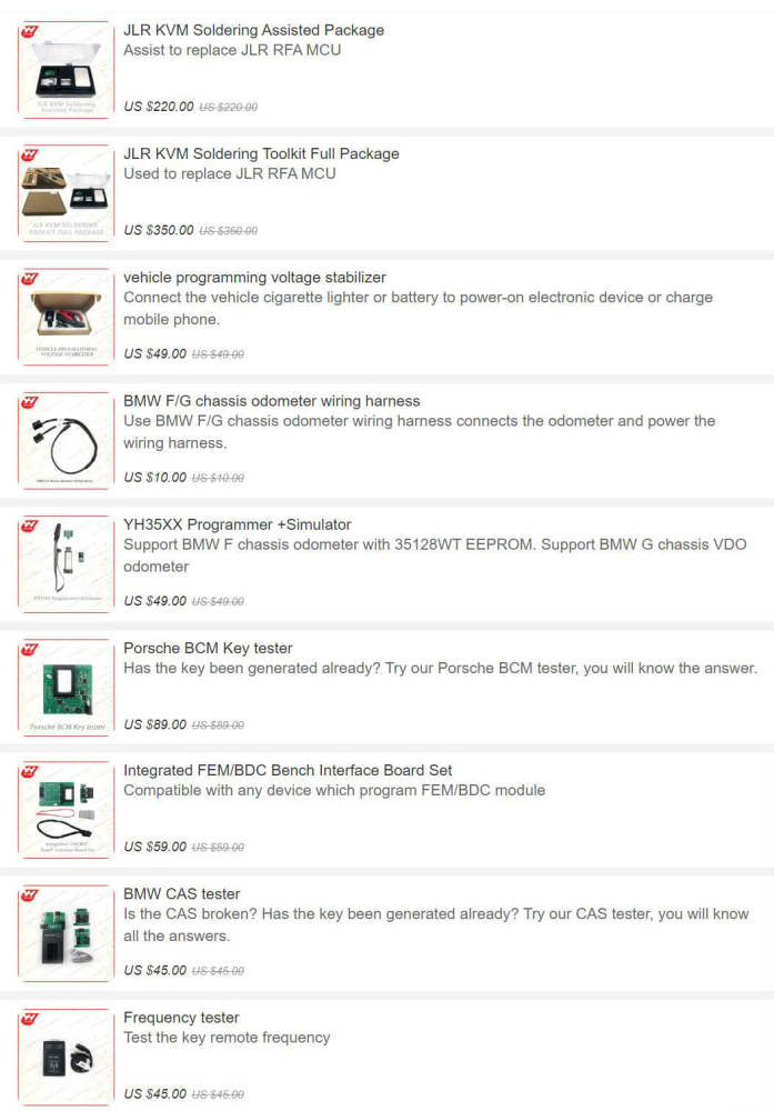 YH Auxiliary Tool for Auto ECU Repair, Soldering, Bench Test, Remote Frequency Tester