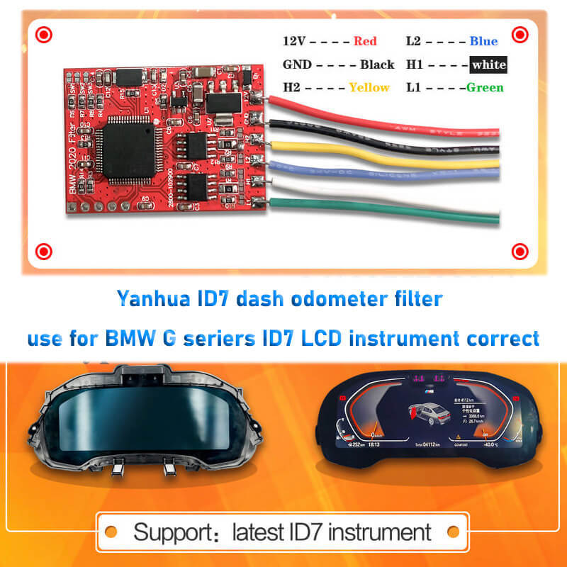 Yanhua BMW Can Filter ID7 Dash Odometer Correct Filter for BMW G Seriers ID7 Full LCD Instrument