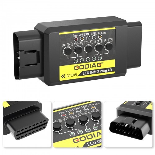 GODIAG GT105 OBD II Breakout Box ECU Connector -the OBD Assistant