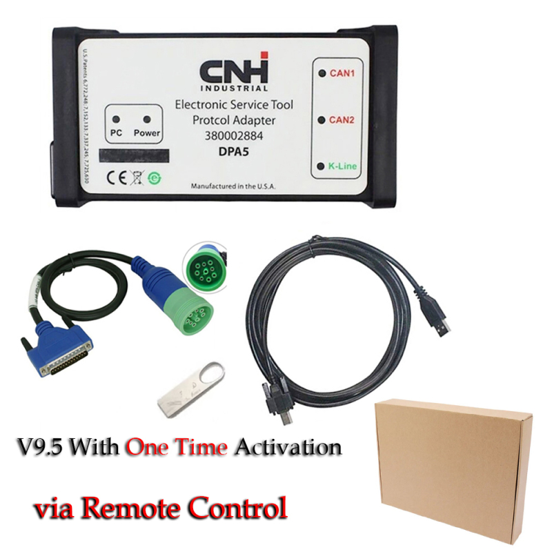 CNH V9.5/8.6 DPA5 Heavy Duty Truck Scanner Code Reader Full System Diagnostic Tool for Trailer Bus Wheel Loader Excavator