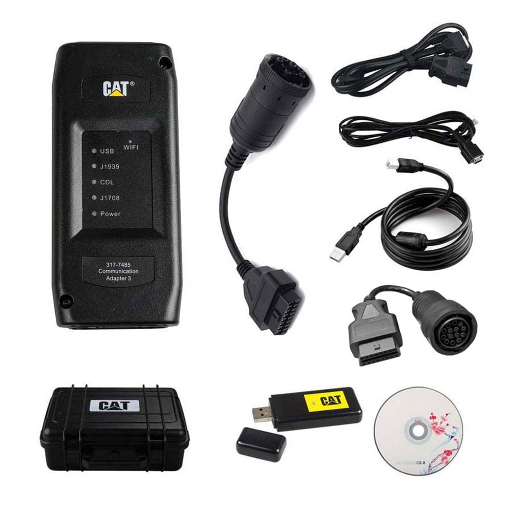 Wifi 2023A/2019C CAT ET3 Truck Diagnostic Tester CAT3 Caterpillar Tractor Diagnostic Adapter III
