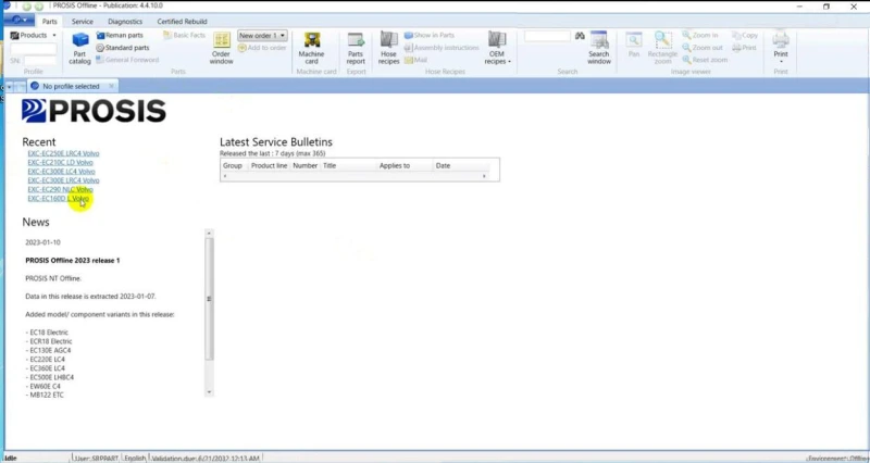 Software Installation Volvo PROSIS Offline R3 EPC Spare Parts Catalog+Service Repair Manual
