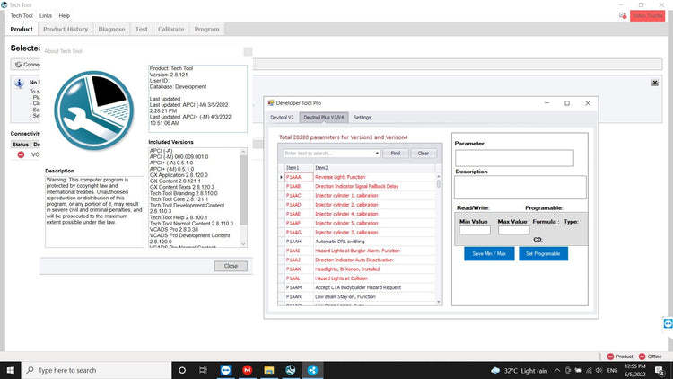 Software Installation for Volvo PTT 2.8 VCADS Pro Diagnostic Program & Developer Tool Plus(Acpi+ 2023.01)