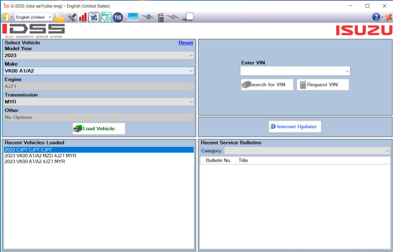 Diagnostic Software ISUZU US-IDSS G-IDSS E-IDSS for  Isuzu Truck Commercial Excavator Vehicles