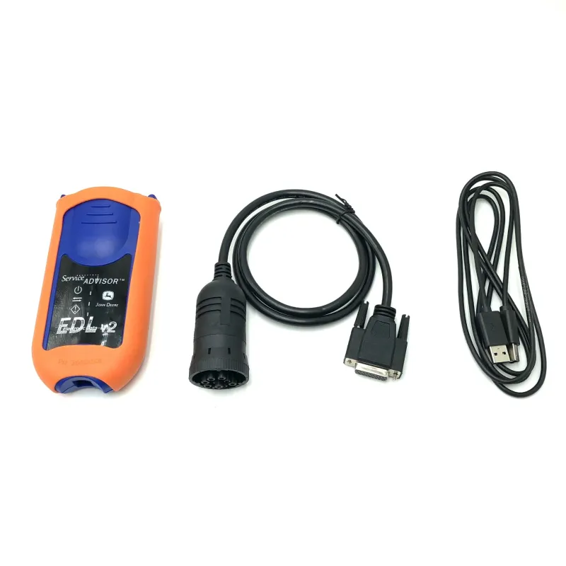 For John Deere EDLV2 EDLSCAN Construction Agriculture Machinery Diagnostic Tool Adapter with Service Advisor Software V5.3