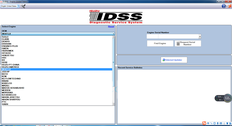 Diagnostic Software ISUZU US-IDSS G-IDSS E-IDSS for  Isuzu Truck Commercial Excavator Vehicles