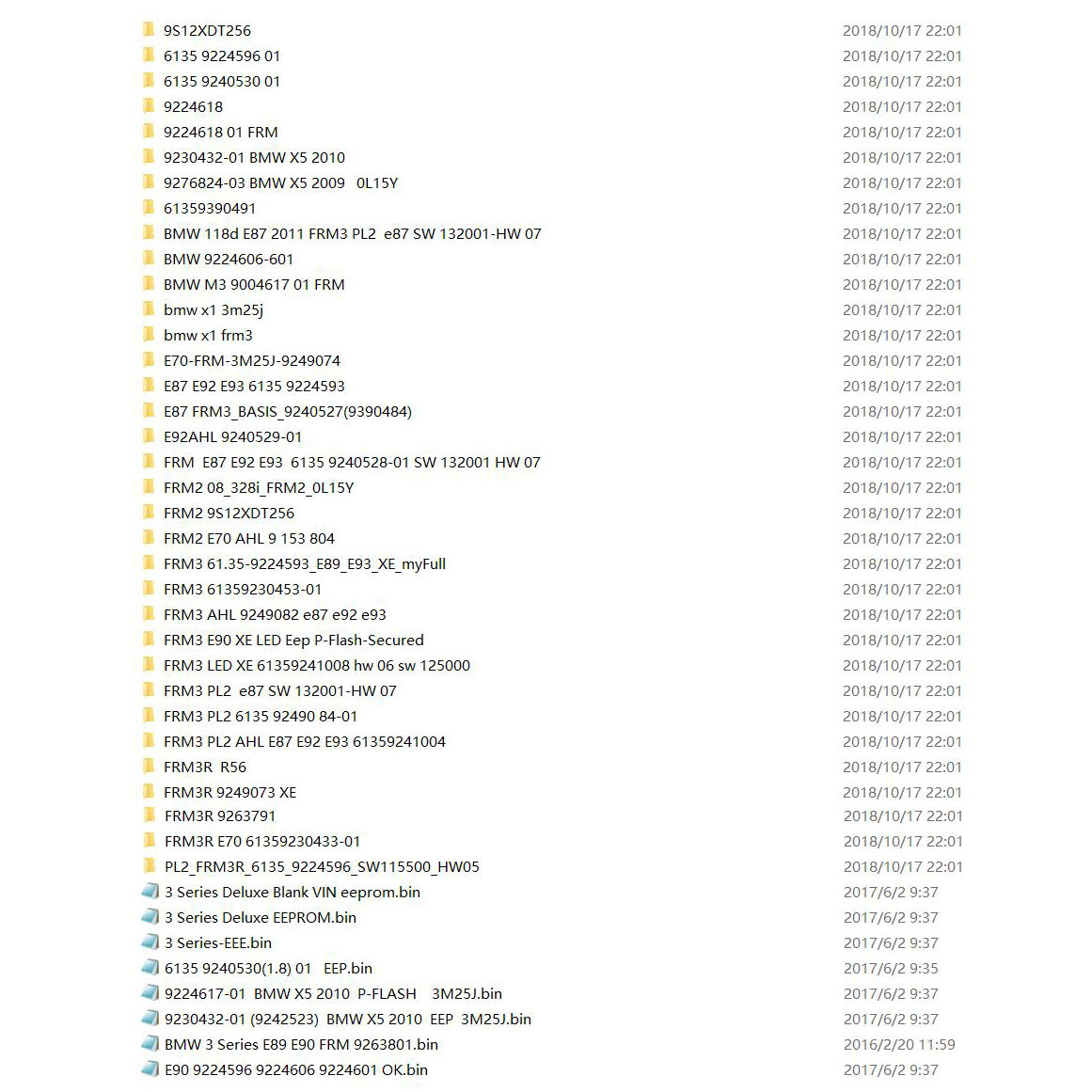 BMW FRM FRM2 FRM3 Dump Data File Download