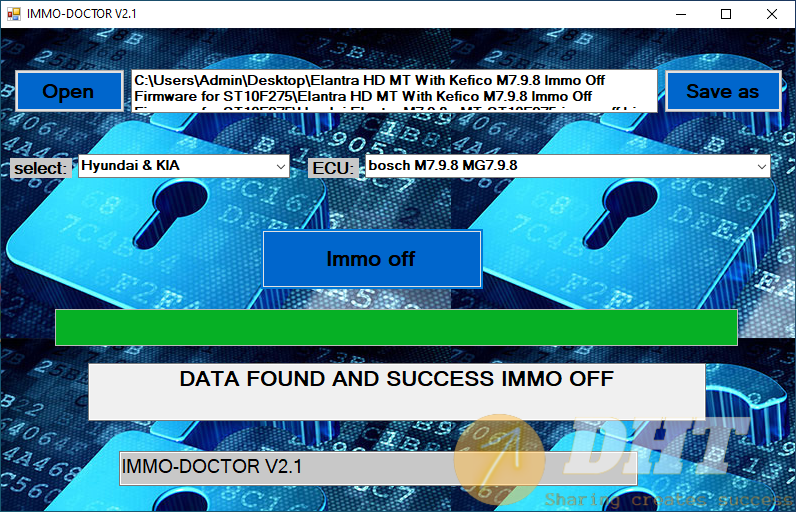 2023 IMMO DOCTOR V2.1 Car IMMO OFF Disable Software with Keygen & Instruction