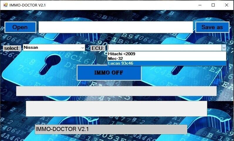 2023 IMMO DOCTOR V2.1 Car IMMO OFF Disable Software with Keygen & Instruction