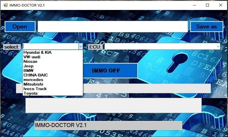 2023 IMMO DOCTOR V2.1 Car IMMO OFF Disable Software with Keygen & Instruction