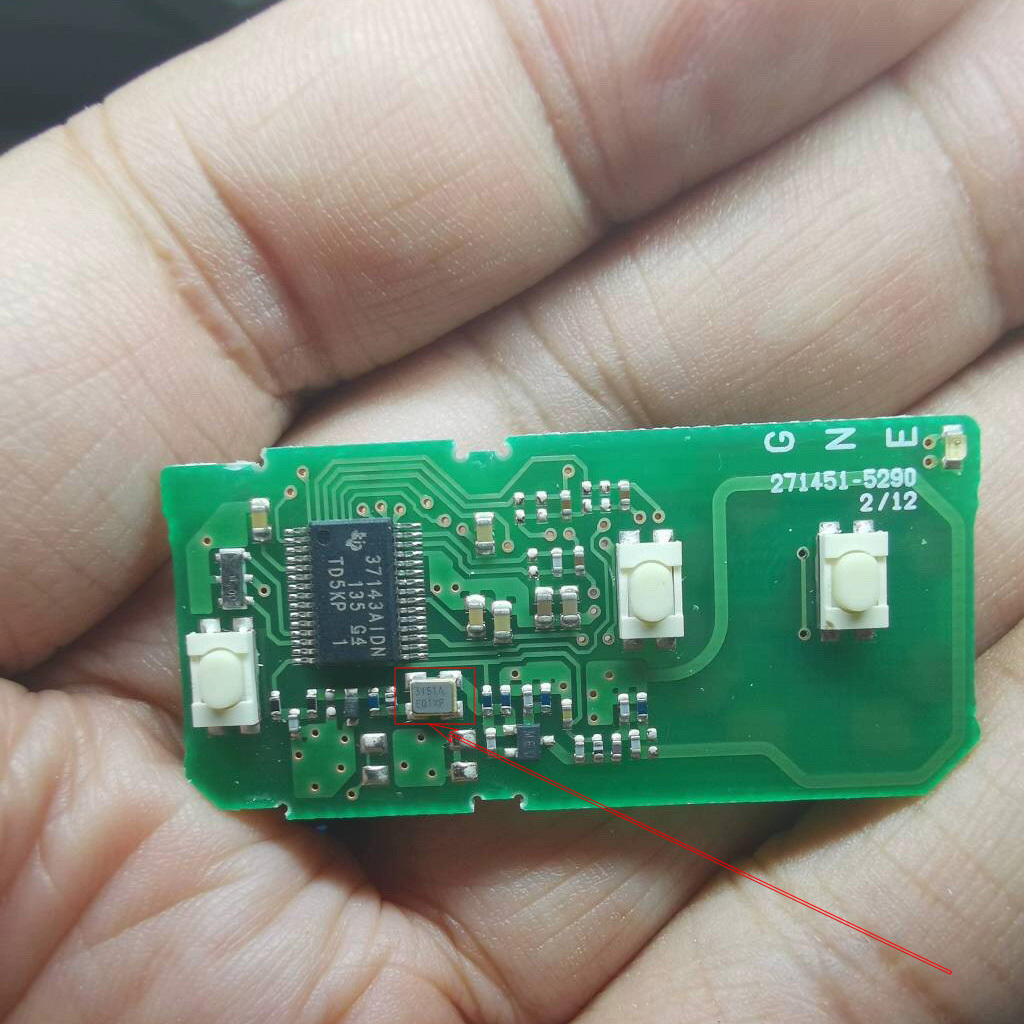 315 SOP4 Crystal for Toyota Lexus Smart Key 5290 Remote Fob PCB Repair