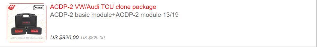 All YH Mini ACDP Packages - ACDP2 Modules Kit (ACDP-2 Basic Module + Modules #XX)