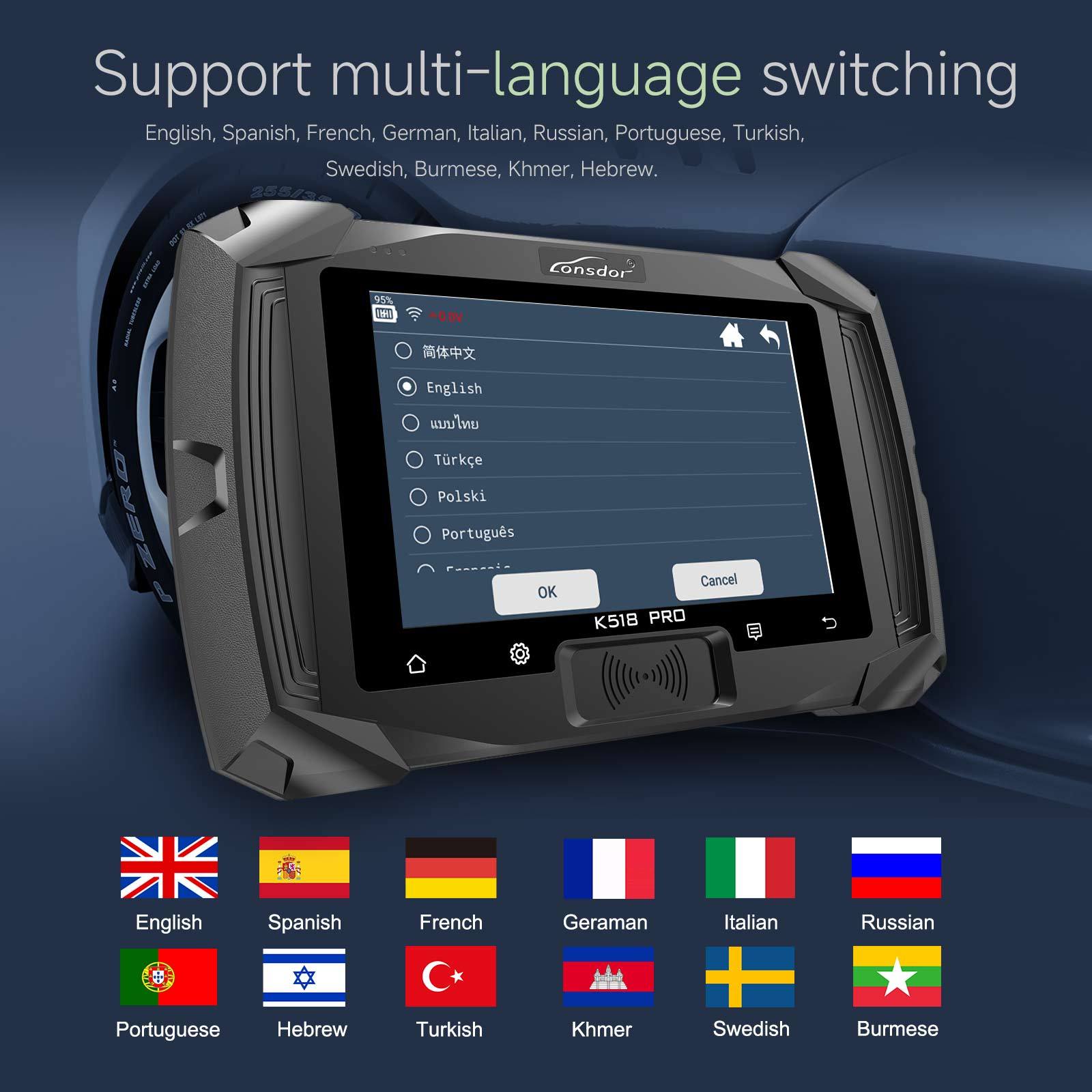 Lonsdor K518 PRO Full Version All-In-One Key Programmer