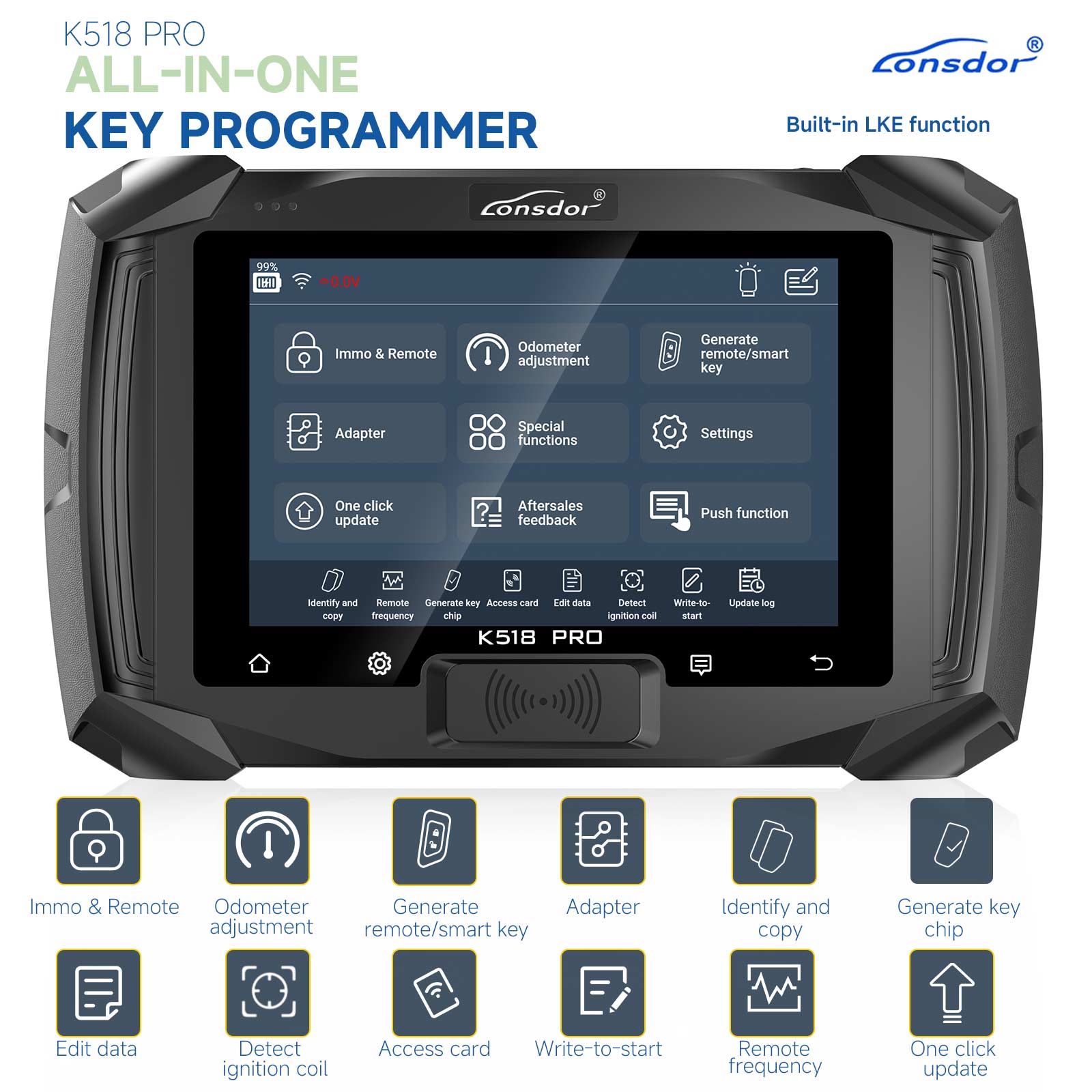 Lonsdor K518 PRO Full Version All-In-One Key Programmer