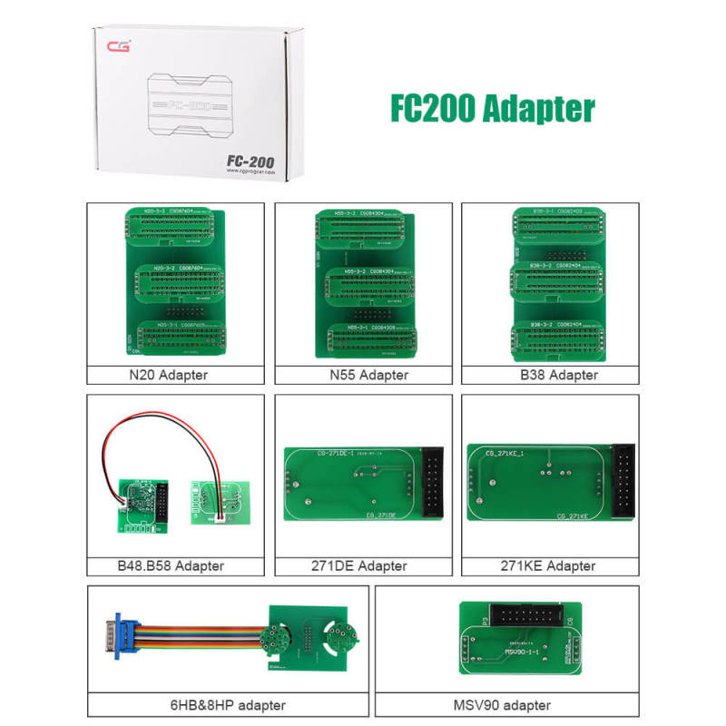 CG FC200 MPC5XX Adapter for BOSCH MPC5xx Read/Write Data on Bench Support EDC16/ ME9.0/ MED9.1/ MED9.5