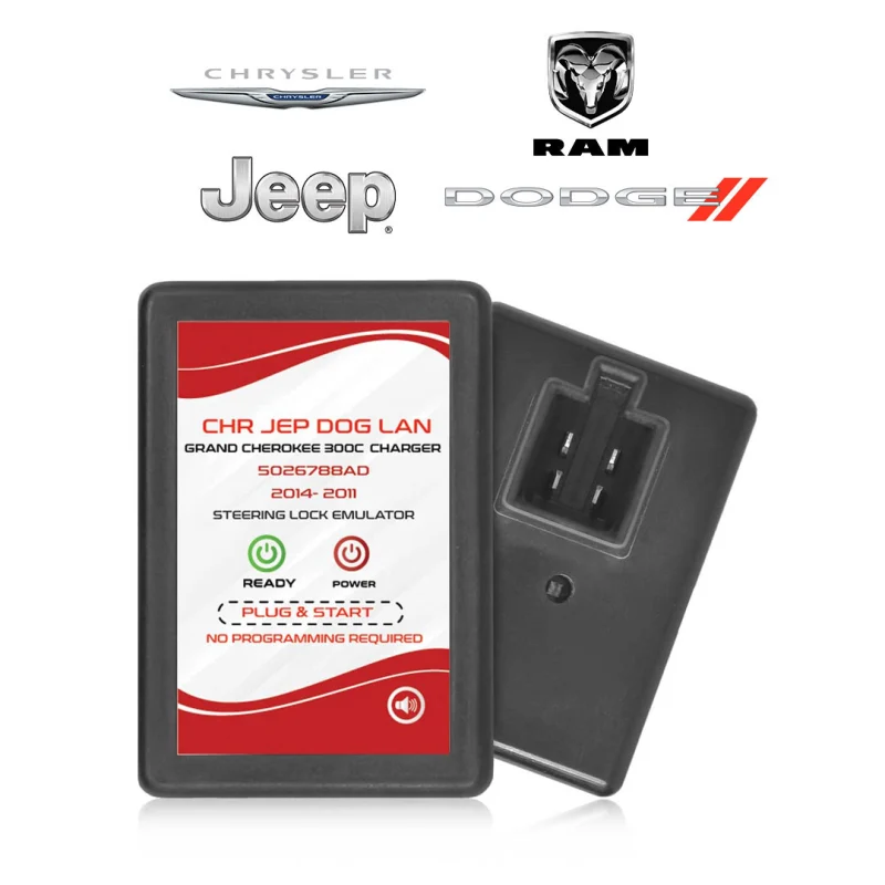 for 2008-2013 Chrysler Dodge Jeep Steering Lock Emulator ESL ELV Simulator - Plug and play - No Need Programming