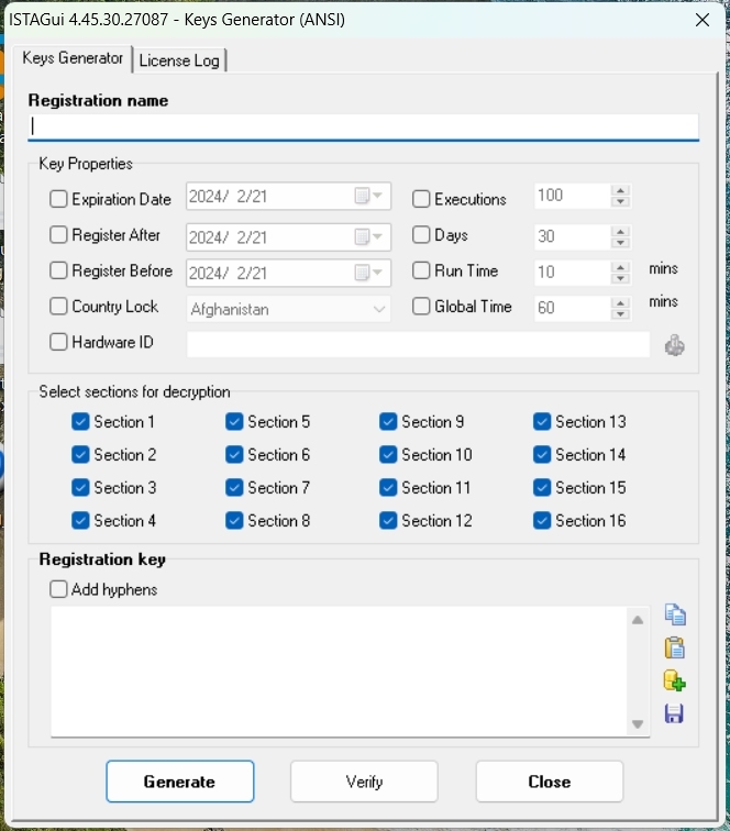 BMW ISTA V4.44.20/4.45.30  Diagnostic Software Activation License Key Register Service