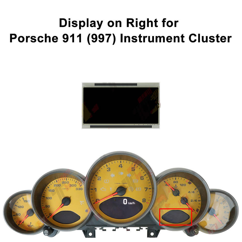 Dashboard LCD Display for Porsche 911 987 997 Cayman Boxster 2005-2012