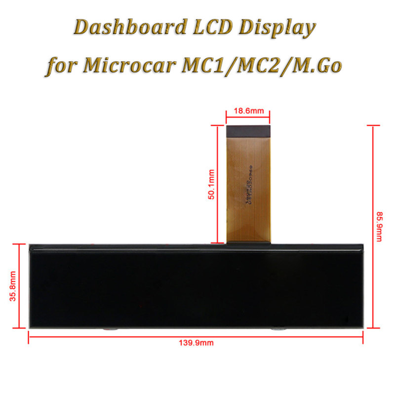 Dashboard LCD Display for Microcar MC1/MC2/M.Go Instrument Cluster