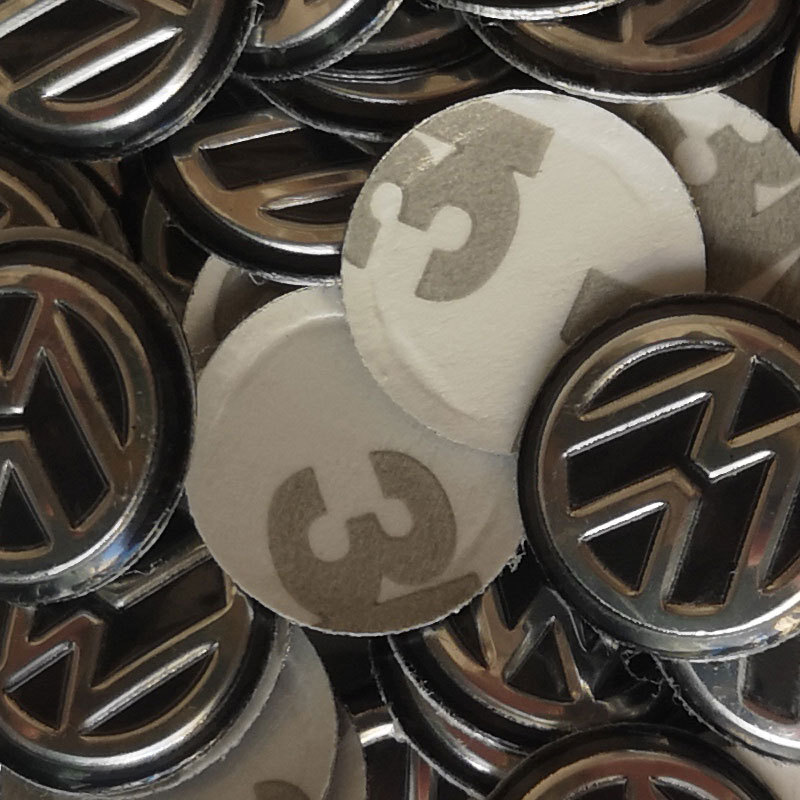 14MM VW Metal Emblem Logo Sticker for Early Volkswagen Passat B5 Flip Remote Key Fob 2005-2009