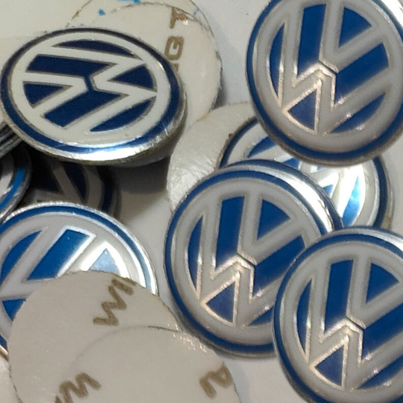 14MM VW Metal Emblem Logo Sticker for Early Volkswagen Passat B5 Flip Remote Key Fob 2005-2009