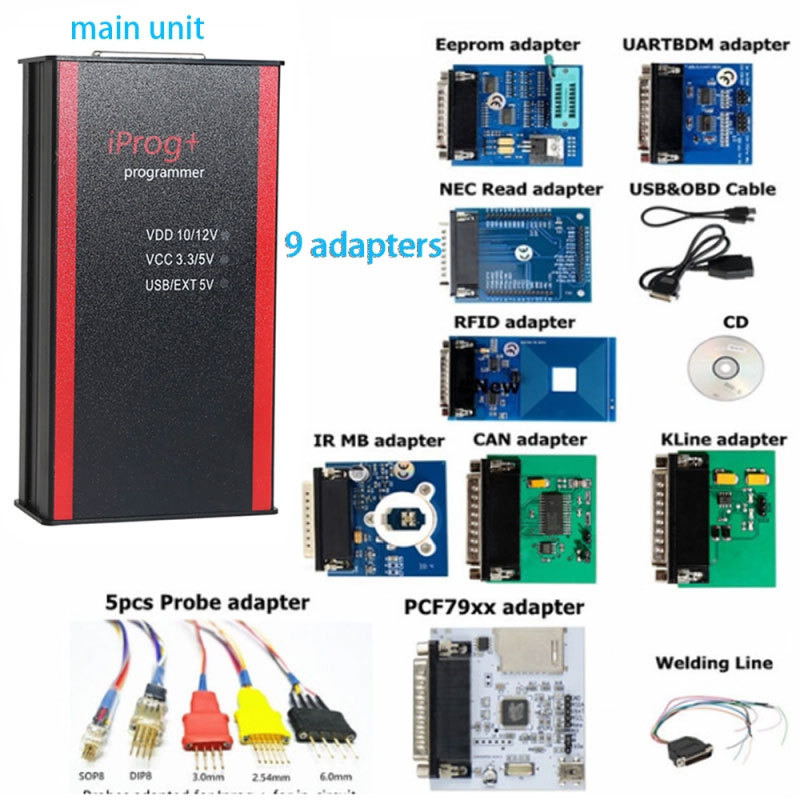 V87 Iprog+ Programmer Support Mileage Correction + IMMO + Airbag Reset - Replace Carprog / Digiprog III / Tango