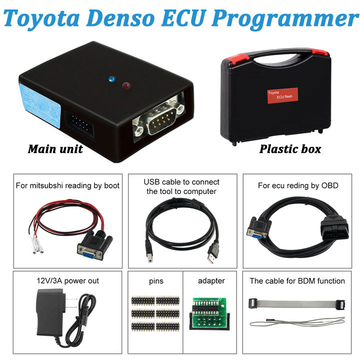 Toyota Lexus Denso/Fujitsu Ten ECU Flasher Support NEC 7F00XX Series MCU