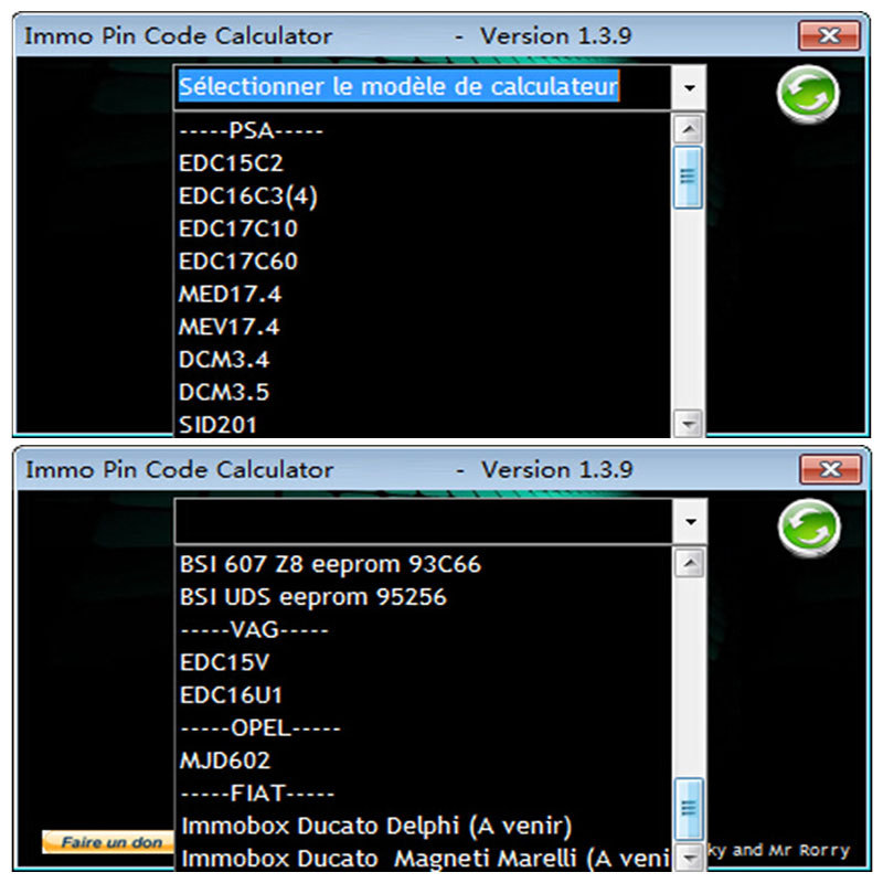 PSA IMMO Pin Code Calculator V1.3.9 Calculate Pincode with Dump File
