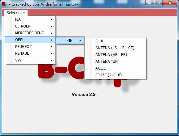 B-Chip IMMO Pin Code Calculator v2.9 Software Calculate Pincode with Dump File