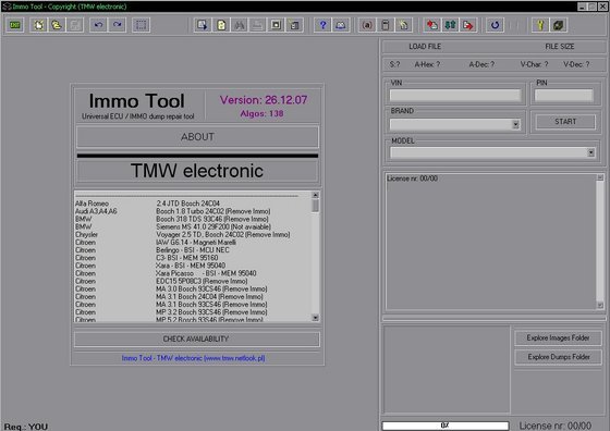 Immotool 26.12.2007 IMMO OFF ECU Repair Software
