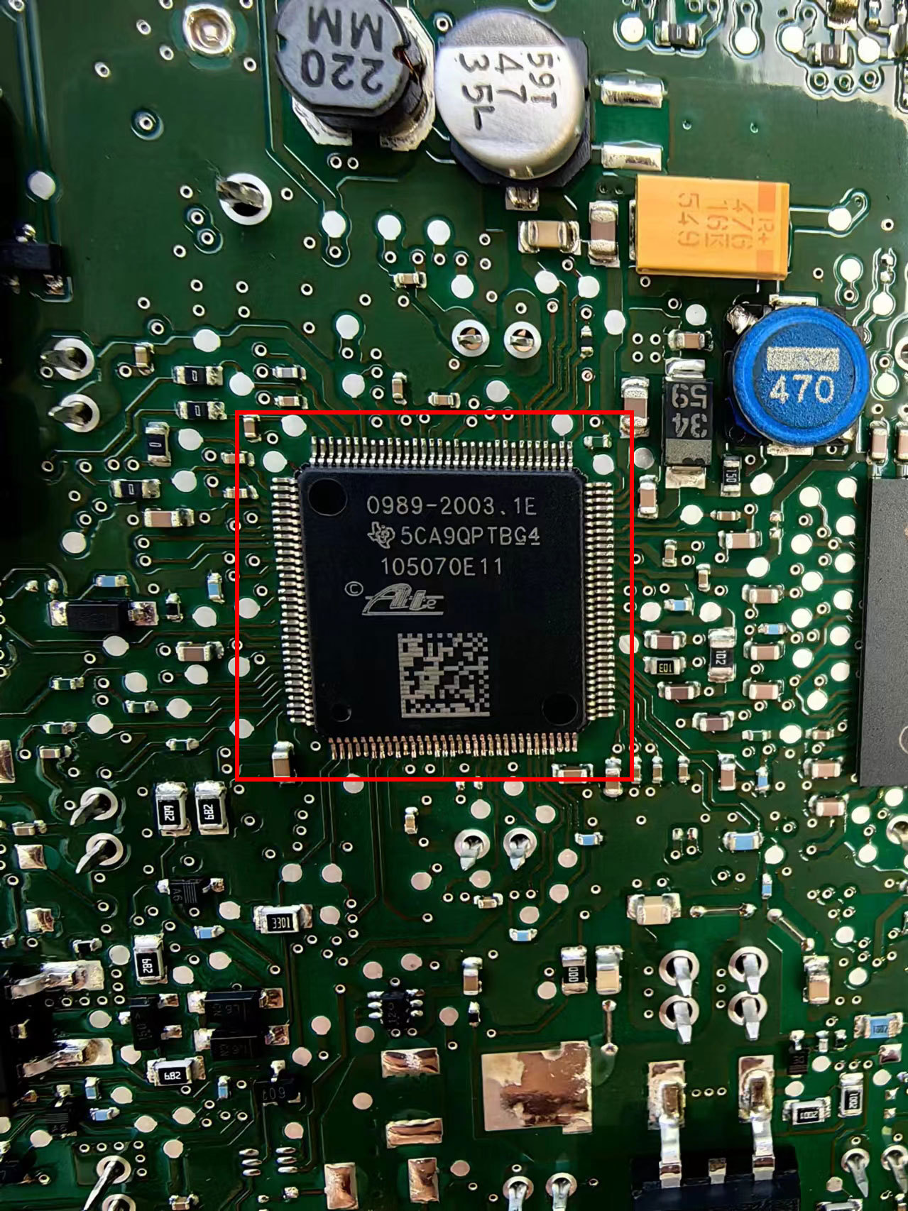 0989 2003.1E Car ABS Pump PCB Board & Vulnerable IC Chip