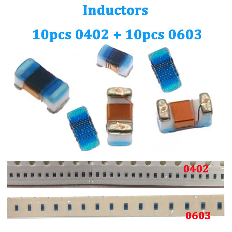 (20pcs) 0402 0603 SMD Wirewound Inductors for Car Remote Control PCB Repair