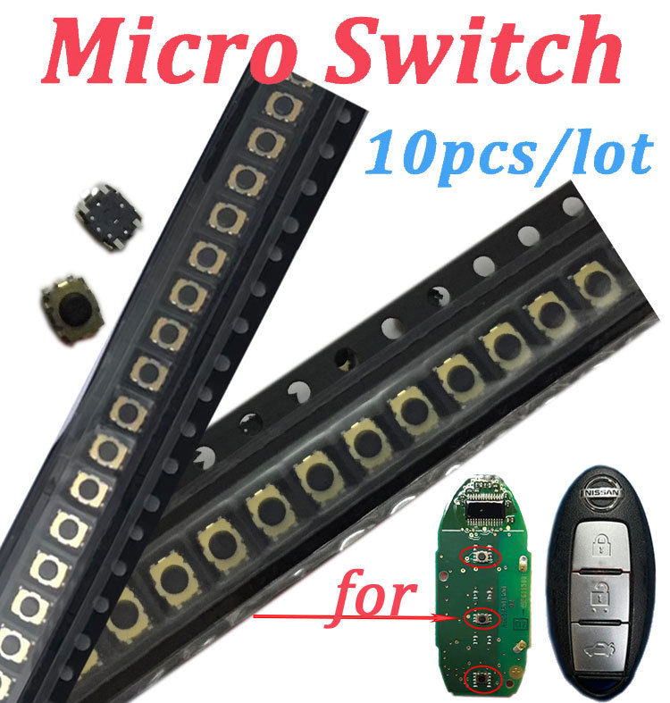 (10pcs) SMD Mico Switch for Nissan Smart Key Remote PCB Repair