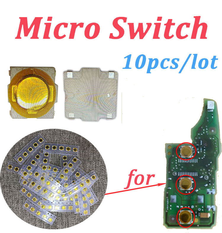 (10pcs) SMD Mico Switch for Volkswagen VW 202AD 202AJ Remote PCB Repair