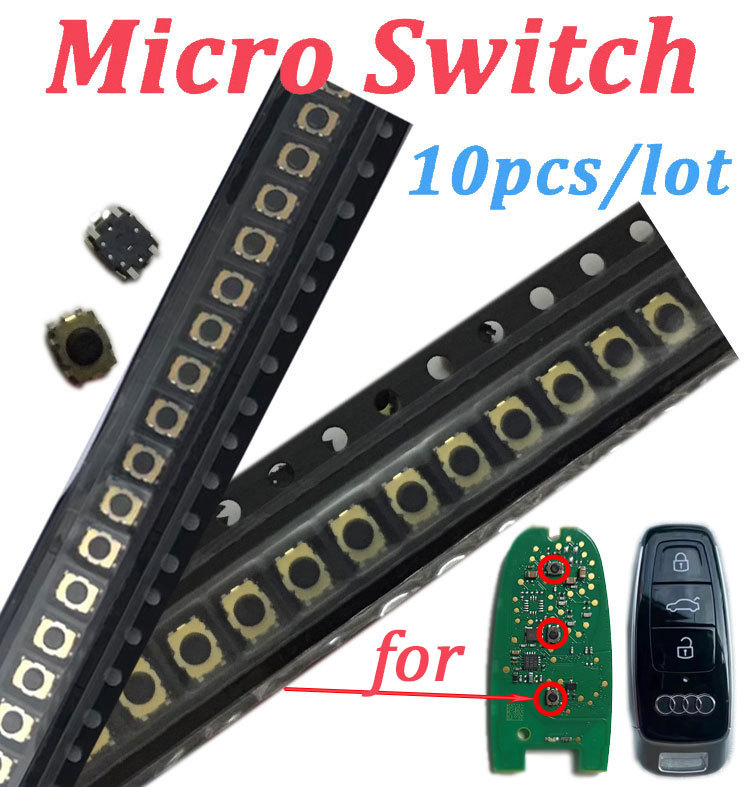 (10pcs) SMD Mico Switch for Audi A6 A7 A8 A9 MLB Smart Remote PCB Repair