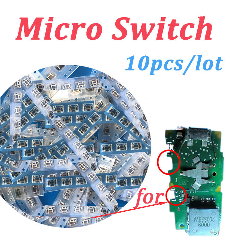(10pcs) SMD Micro Switch for Volkswagen VW Magotan B8 Remote PCB Side Push Button Repair