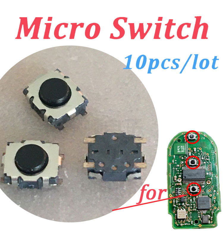 (10pcs) SMD Micro Switch for BMW FEM BDC Smart Key Remote PCB Repair