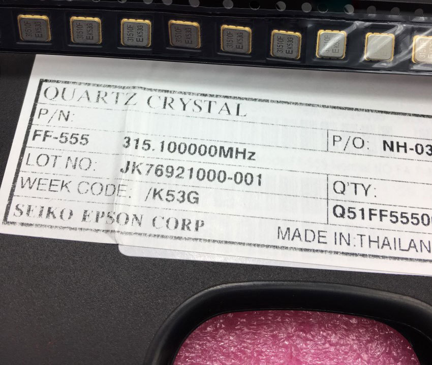 FF-555-315.100000MHZ 433.920000MHZ 313.850000MHZ EPSON Quartz Crystal  SAW Filter for Car Remote Fob Repair