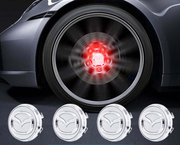 56MM MAZDA Led Wheel Center Cap Cover Blue Red White Colorful Light Floating Logo for Demio RX-8 CX5 CX8 CX4 CX3 MX5