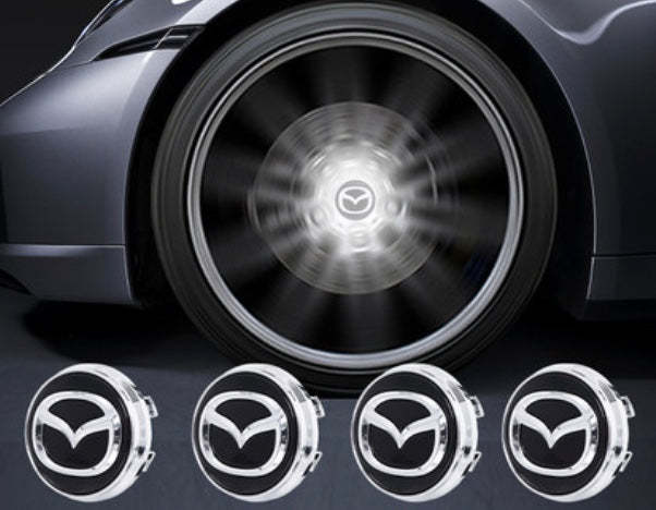 56MM MAZDA Led Wheel Center Cap Cover Blue Red White Colorful Light Floating Logo for Demio RX-8 CX5 CX8 CX4 CX3 MX5