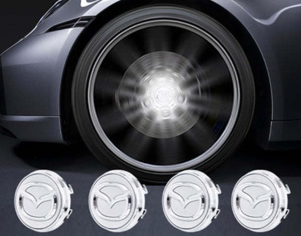 56MM MAZDA Led Wheel Center Cap Cover Blue Red White Colorful Light Floating Logo for Demio RX-8 CX5 CX8 CX4 CX3 MX5