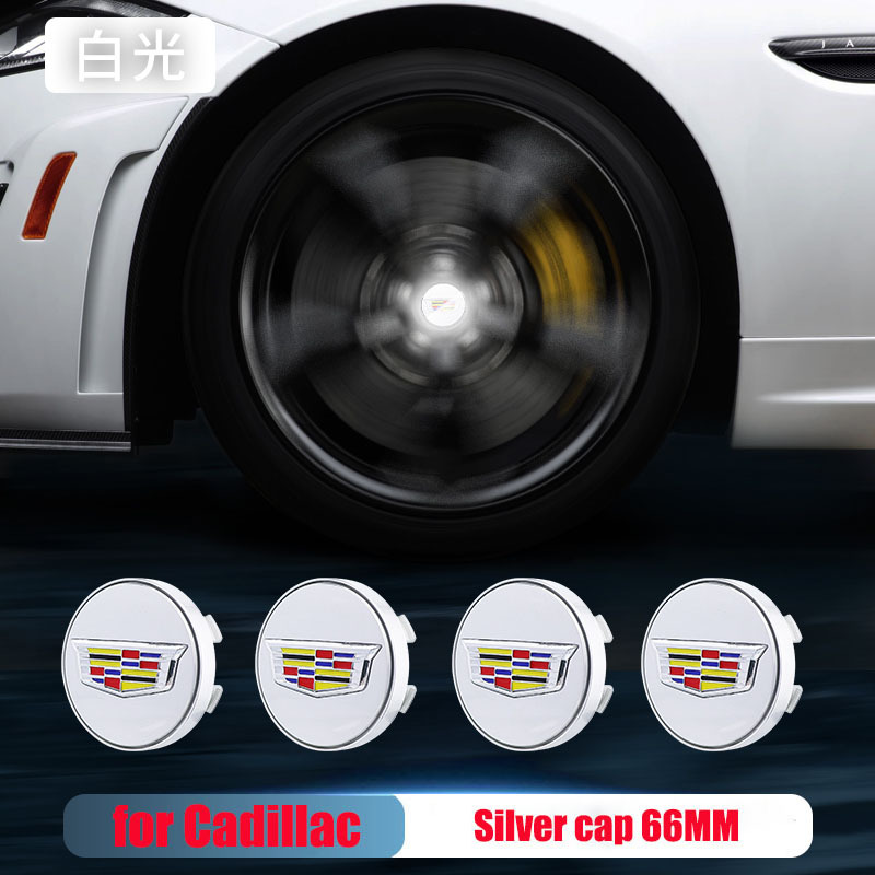 4pcs/Set 66mm Cadillac Led Floating Wheel Center Caps Blue Red White Colorful Lights Emblem for ATS CTS XTS CT6 XT5