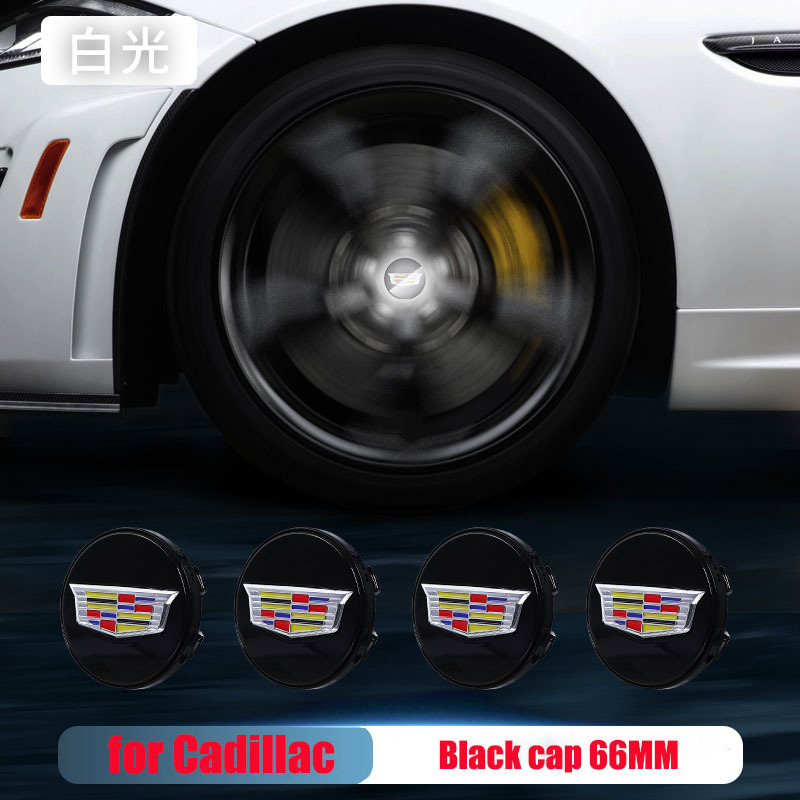 4pcs/Set 66mm Cadillac Led Floating Wheel Center Caps Blue Red White Colorful Lights Emblem for ATS CTS XTS CT6 XT5