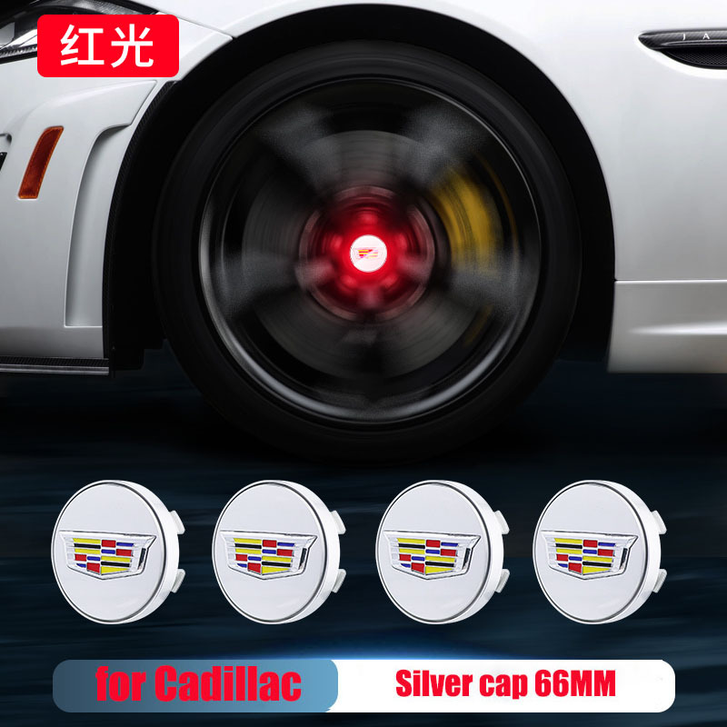 4pcs/Set 66mm Cadillac Led Floating Wheel Center Caps Blue Red White Colorful Lights Emblem for ATS CTS XTS CT6 XT5