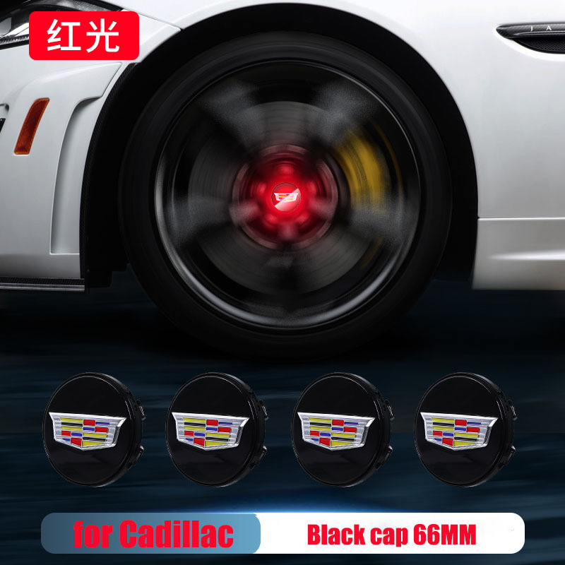4pcs/Set 66mm Cadillac Led Floating Wheel Center Caps Blue Red White Colorful Lights Emblem for ATS CTS XTS CT6 XT5