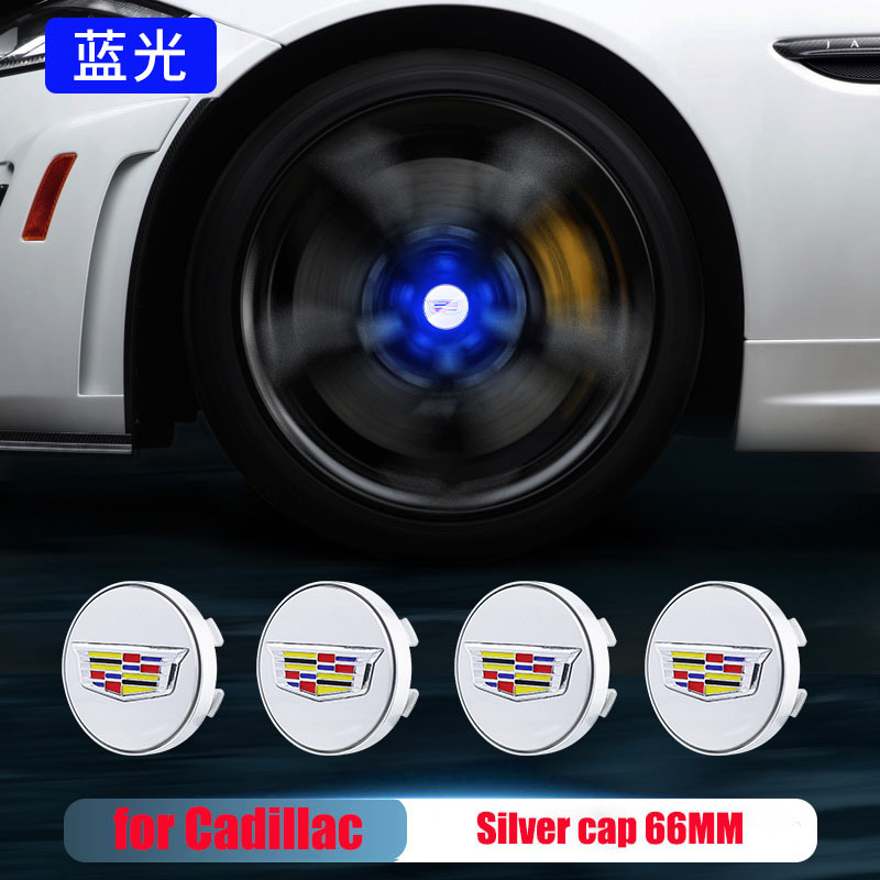 4pcs/Set 66mm Cadillac Led Floating Wheel Center Caps Blue Red White Colorful Lights Emblem for ATS CTS XTS CT6 XT5