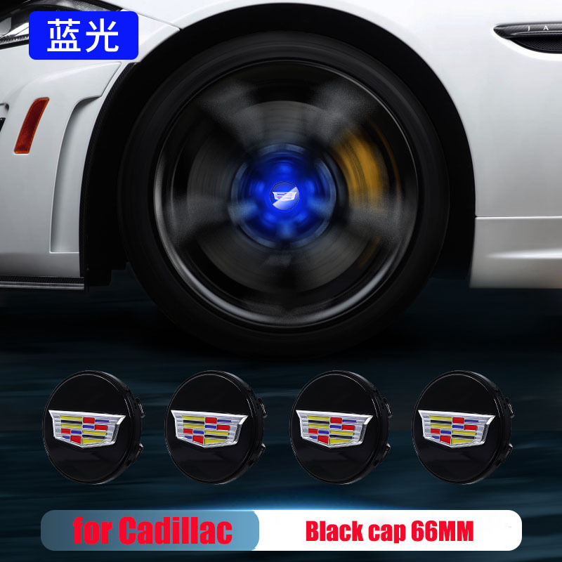 4pcs/Set 66mm Cadillac Led Floating Wheel Center Caps Blue Red White Colorful Lights Emblem for ATS CTS XTS CT6 XT5