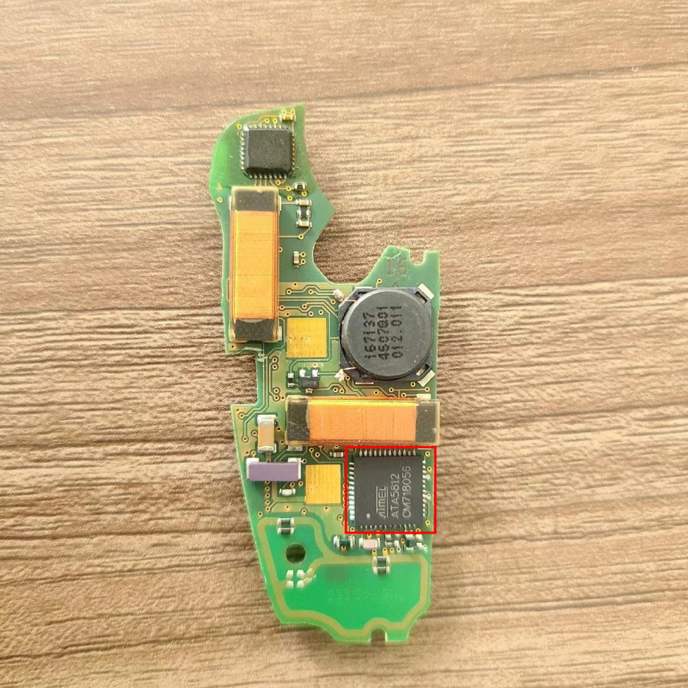 for Audi A6 8E Chip Flip Remote Fob PCB Repair Kit -Micro Switches+RF IC+Crystal